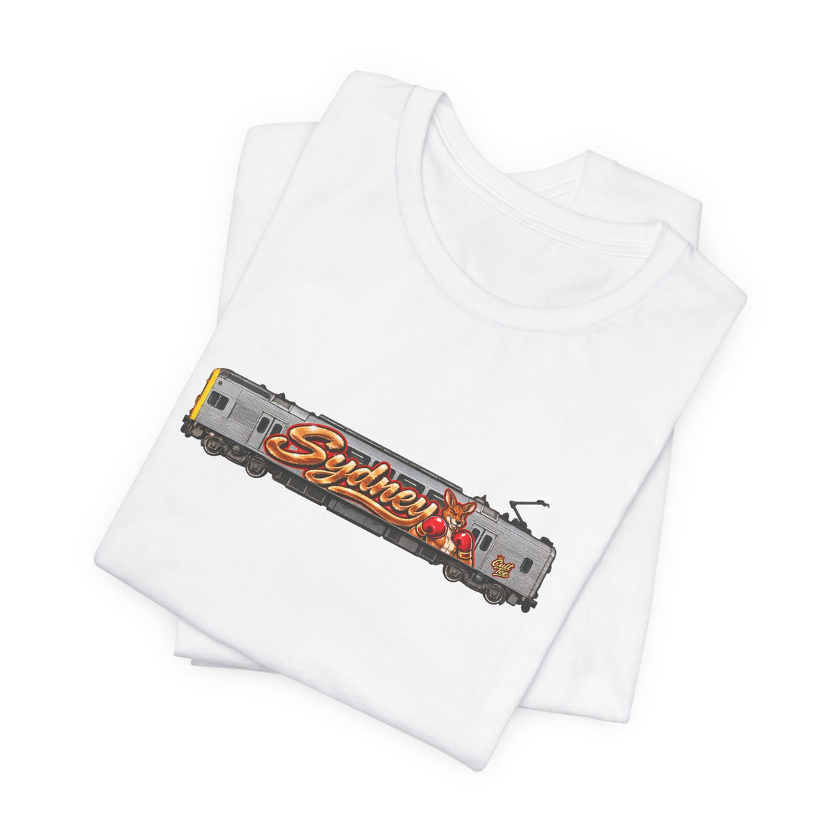 Sydney Graffiti Train Tee — Unisex Retro Graphic T‑Shirt