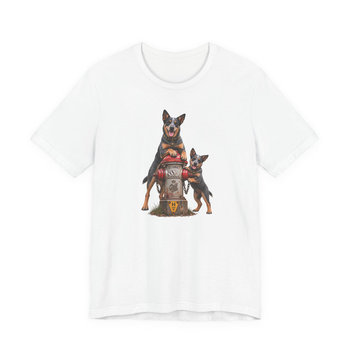 Sydney Fire Hydrant — Australian Cattle Dog Unisex Graphic T-Shirt
