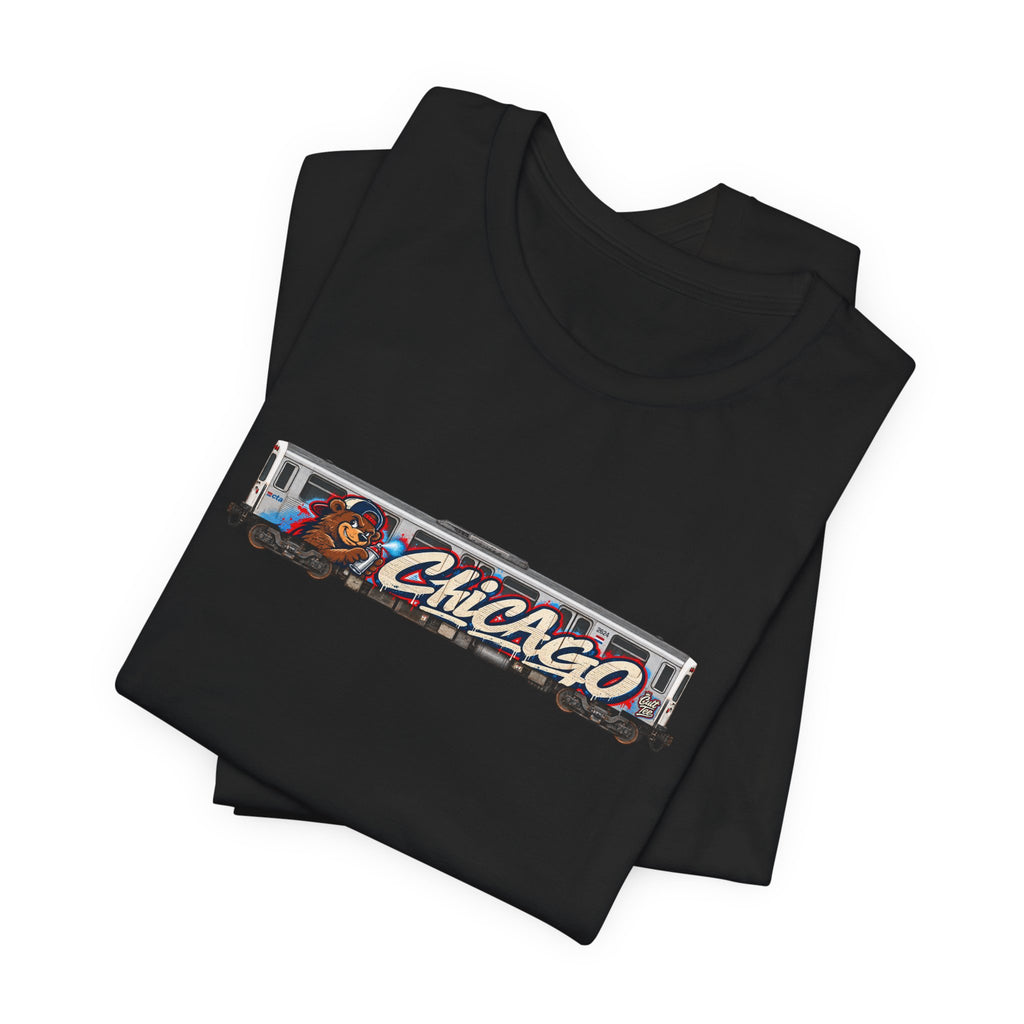 Chicago Train Graphic Tee — Vintage City Transit T‑Shirt