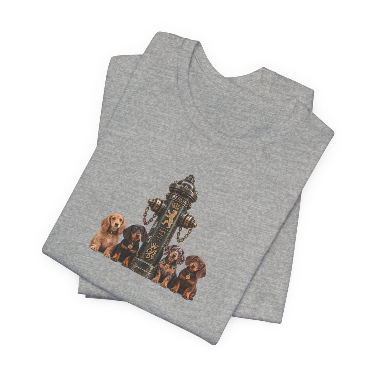 Berlin Fire Hydrant - Dachshund Unisex Softstyle T-Shirt