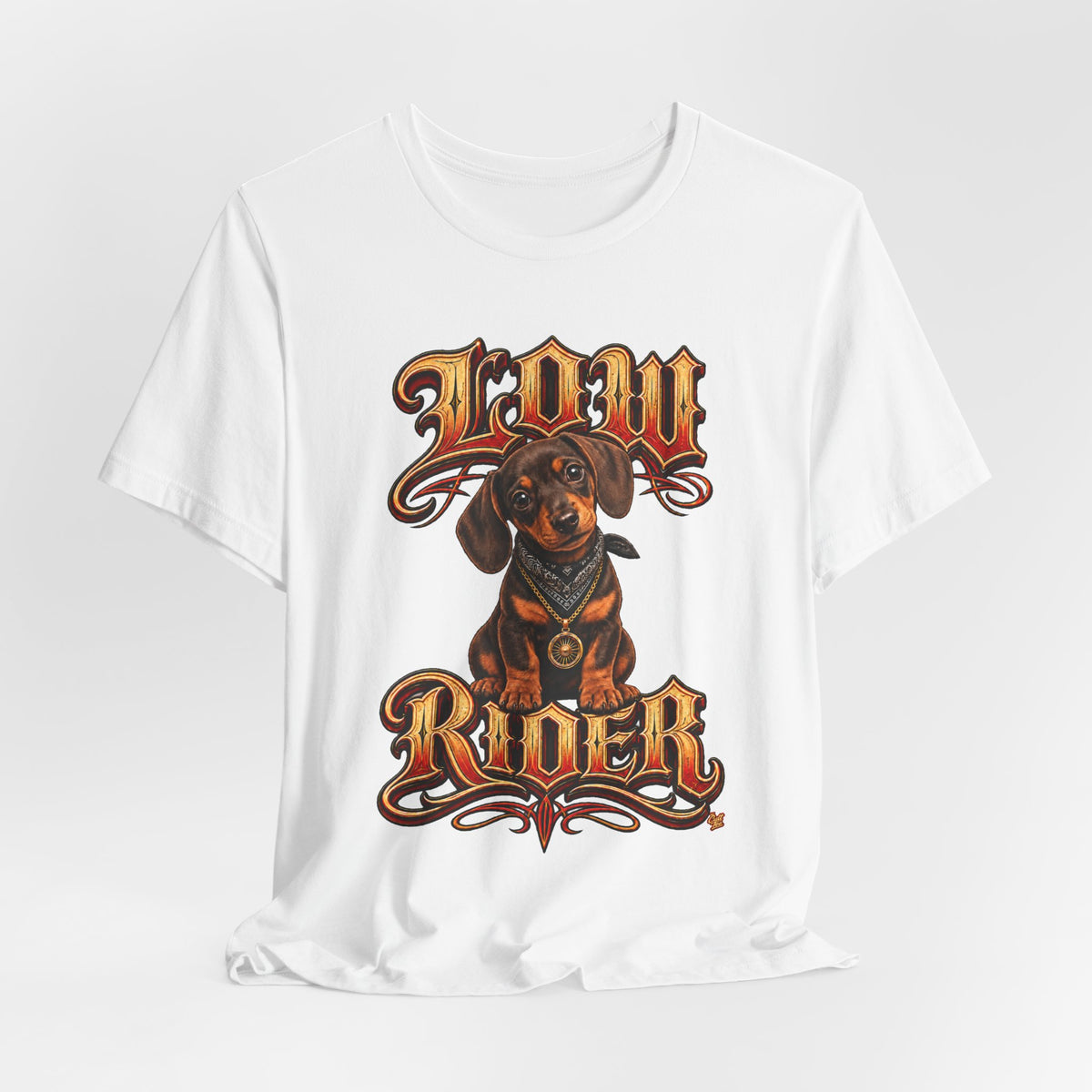 Dachshund 'Low Rider' Graphic Tee — Unisex Dog T-Shirt
