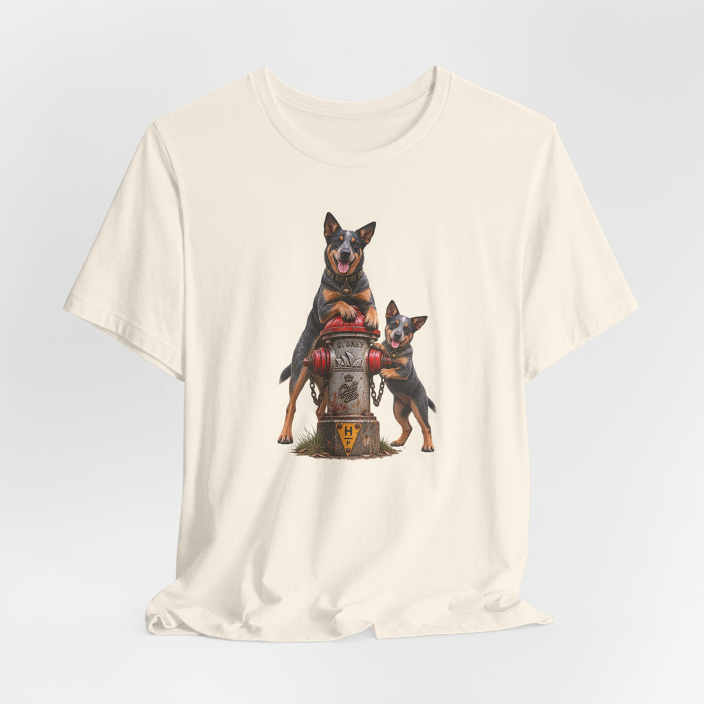 Sydney Fire Hydrant — Australian Cattle Dog Unisex Graphic T-Shirt