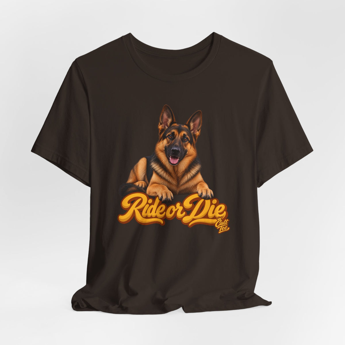 German Shepherd “Ride or Die” T-Shirt — Unisex Loyal Dog Lover Graphic Tee