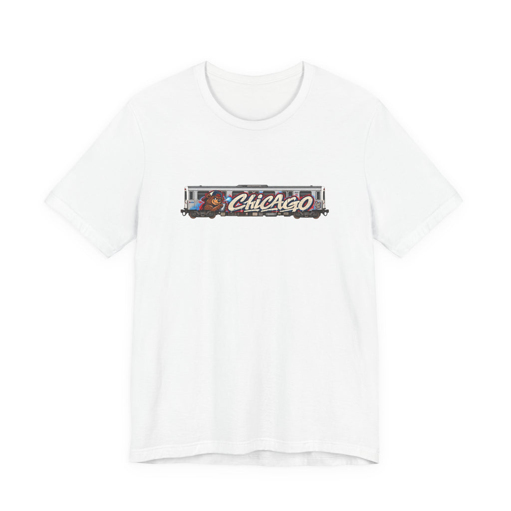 Chicago Train Graphic Tee — Vintage City Transit T‑Shirt