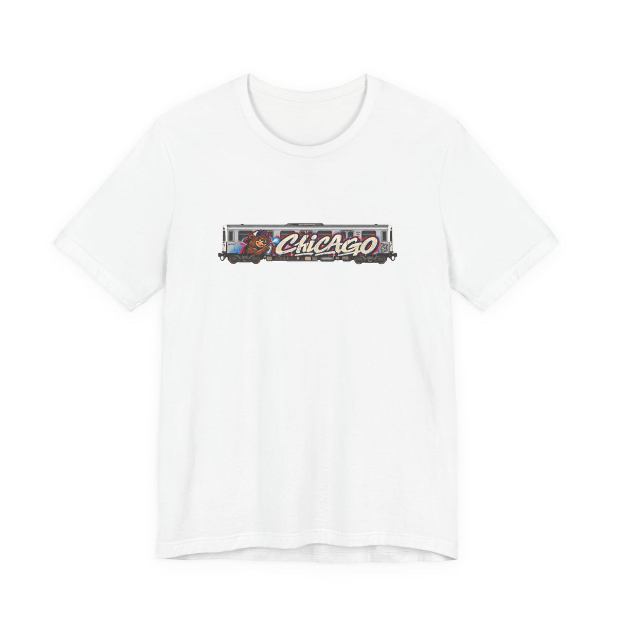 Chicago Train Graphic Tee — Vintage City Transit T‑Shirt
