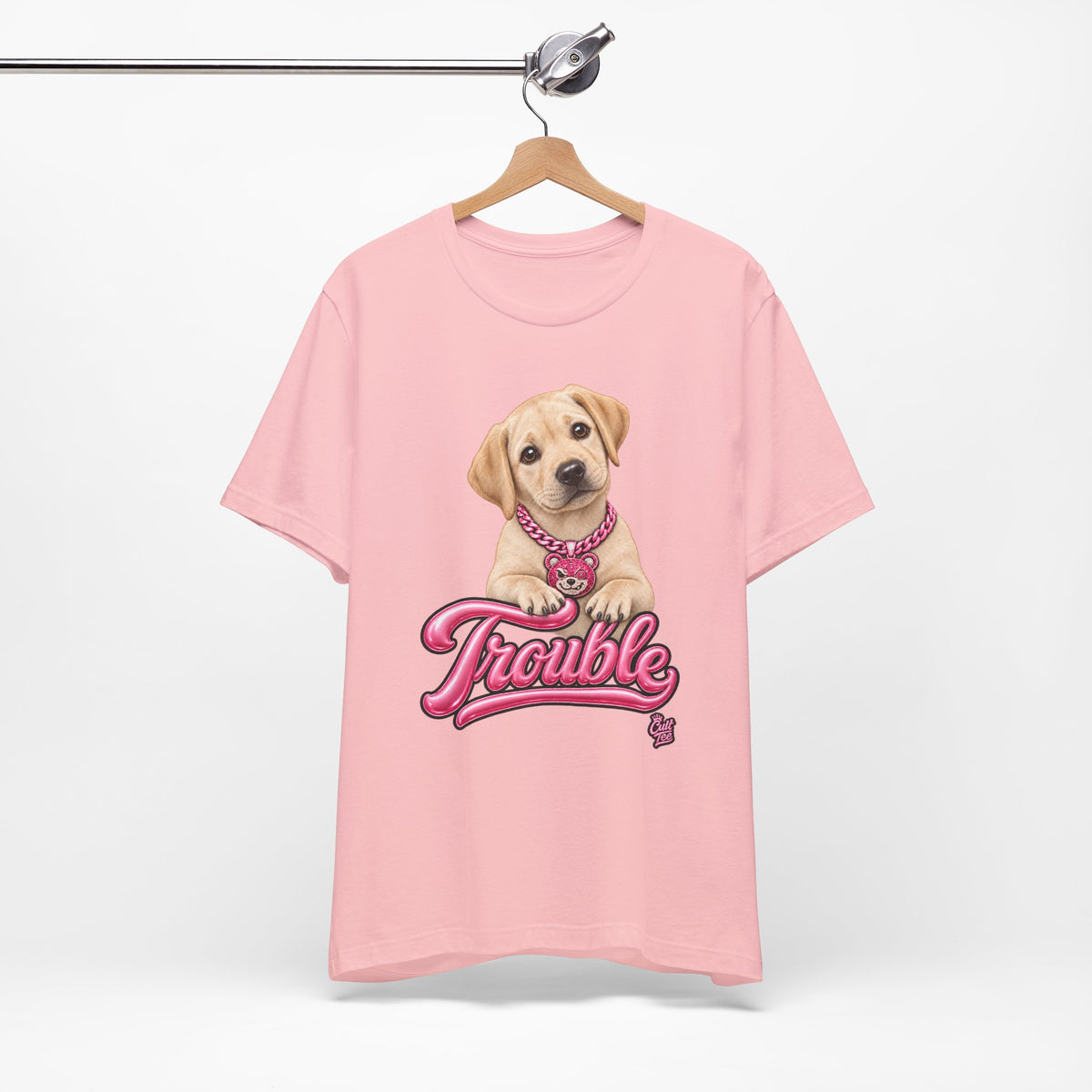 "Trouble" Labrador Puppy Tee — Unisex Graphic T-Shirt