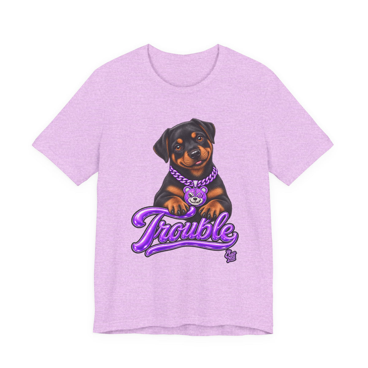 "Trouble" Rottweiler Puppy T-Shirt — Unisex Graphic Tee