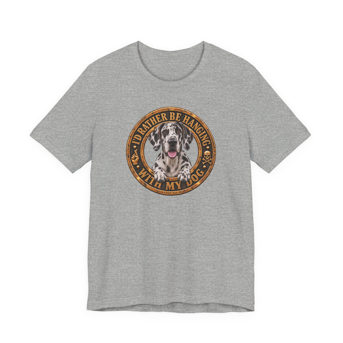 Great Dane "I'd Rather Be Hanging With My Dog" — Unisex Graphic T-Shirt