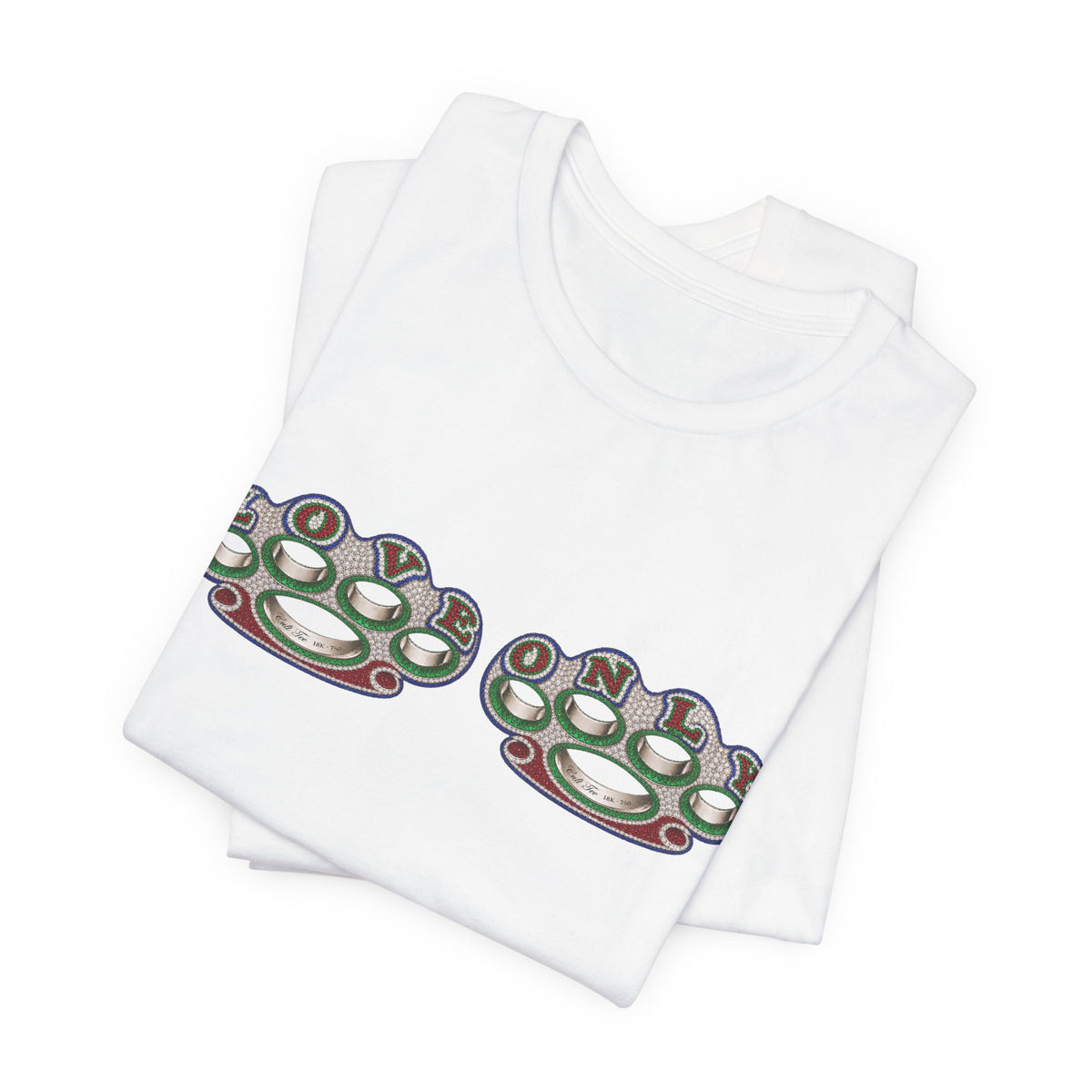 Brass Knuckles Graphic Tee — Retro Streetwear Short Sleeve Shirt