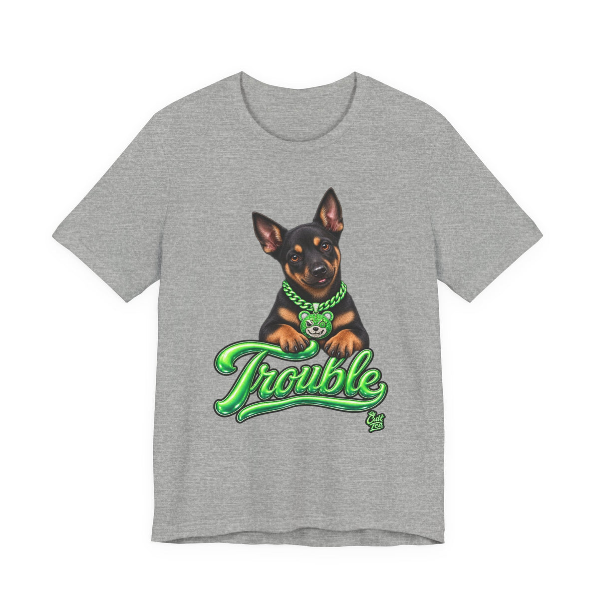 "Trouble" Kelpie Puppy T-Shirt – Unisex Graphic Tee