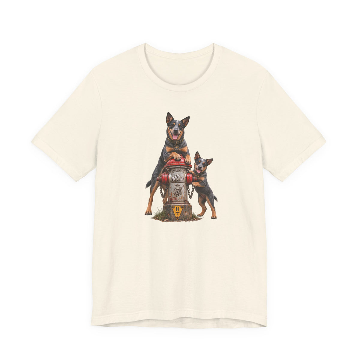 Sydney Fire Hydrant — Australian Cattle Dog Unisex Graphic T-Shirt