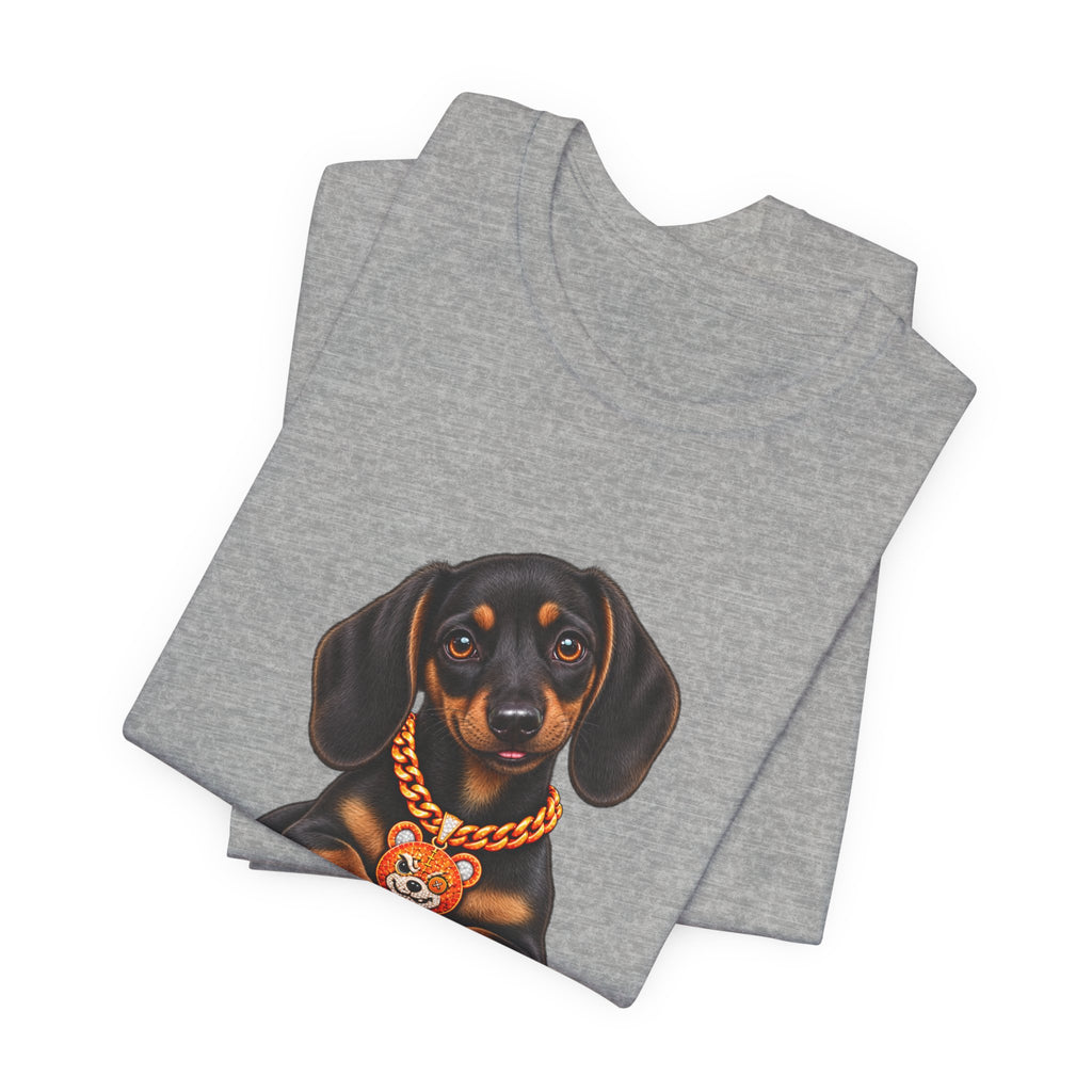 "Trouble" Dachshund Puppy Tee — Unisex Graphic T‑Shirt