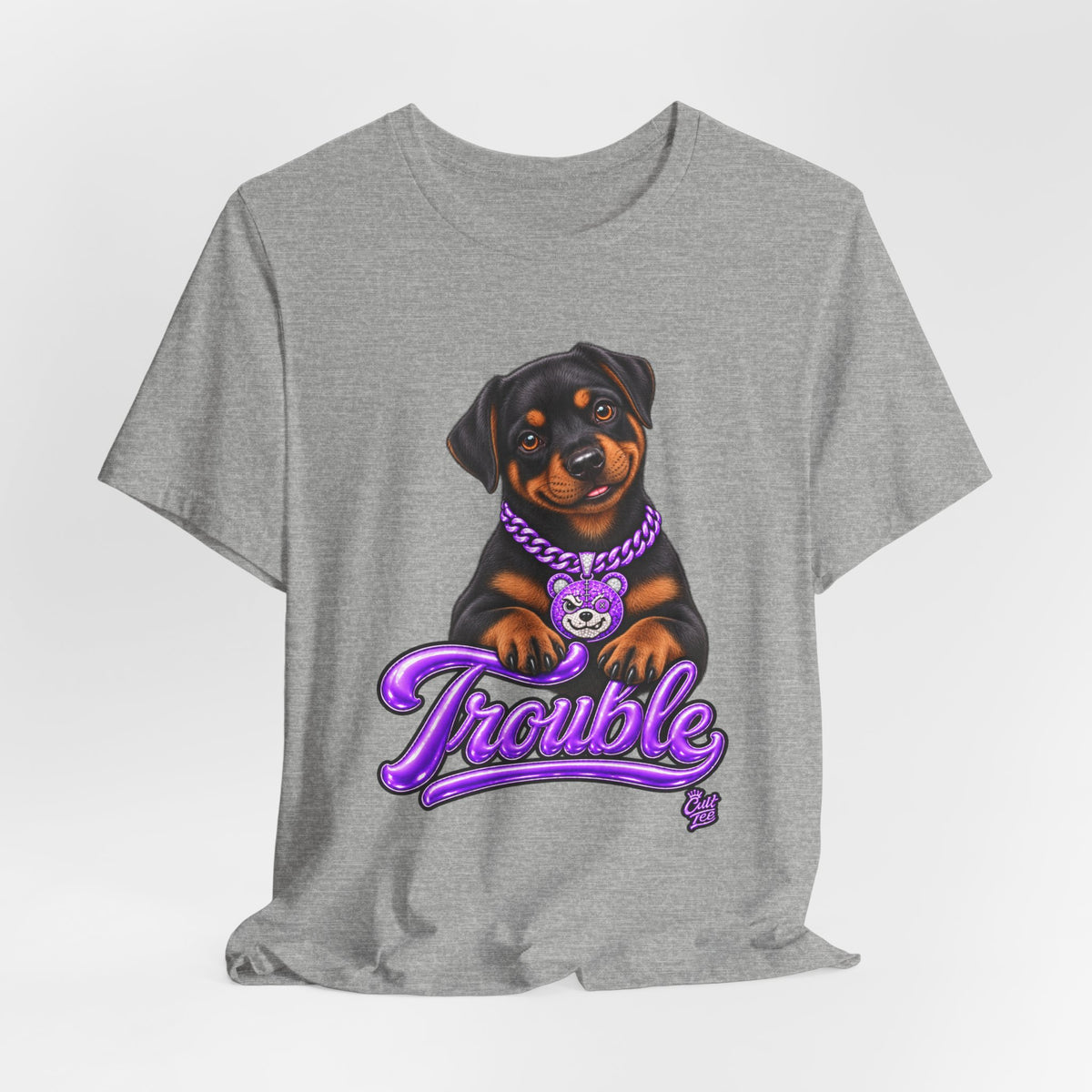 "Trouble" Rottweiler Puppy T-Shirt — Unisex Graphic Tee