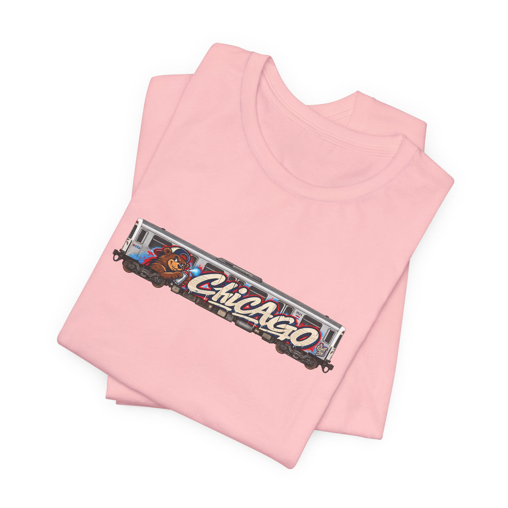Chicago Train Graphic Tee — Vintage City Transit T‑Shirt
