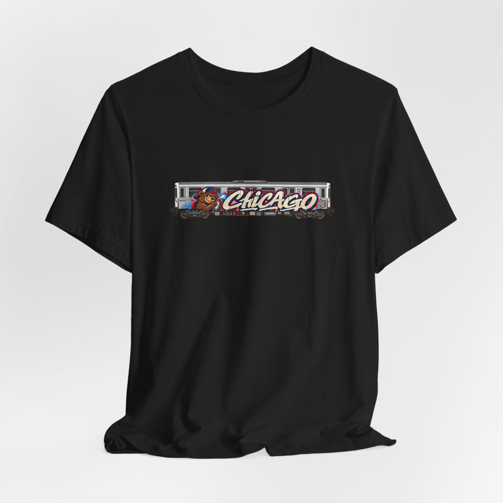 Chicago Train Graphic Tee — Vintage City Transit T‑Shirt