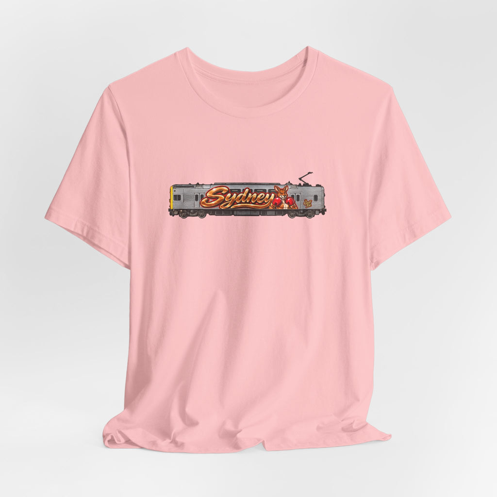 Sydney Graffiti Train Tee — Unisex Retro Graphic T‑Shirt