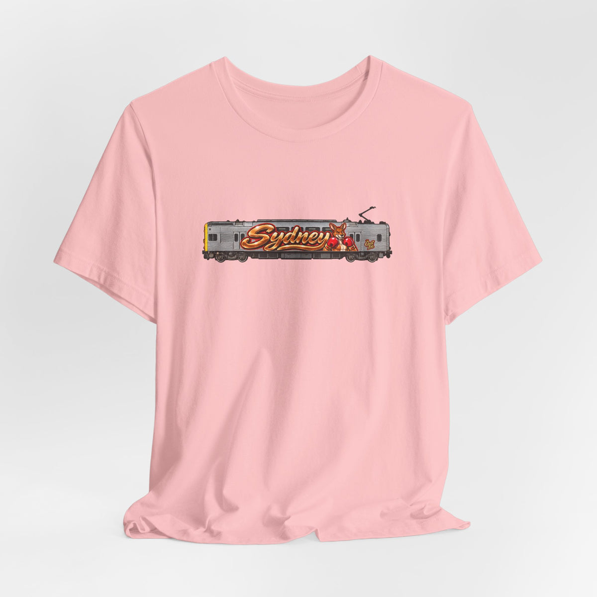 Sydney Graffiti Train Tee — Unisex Retro Graphic T‑Shirt