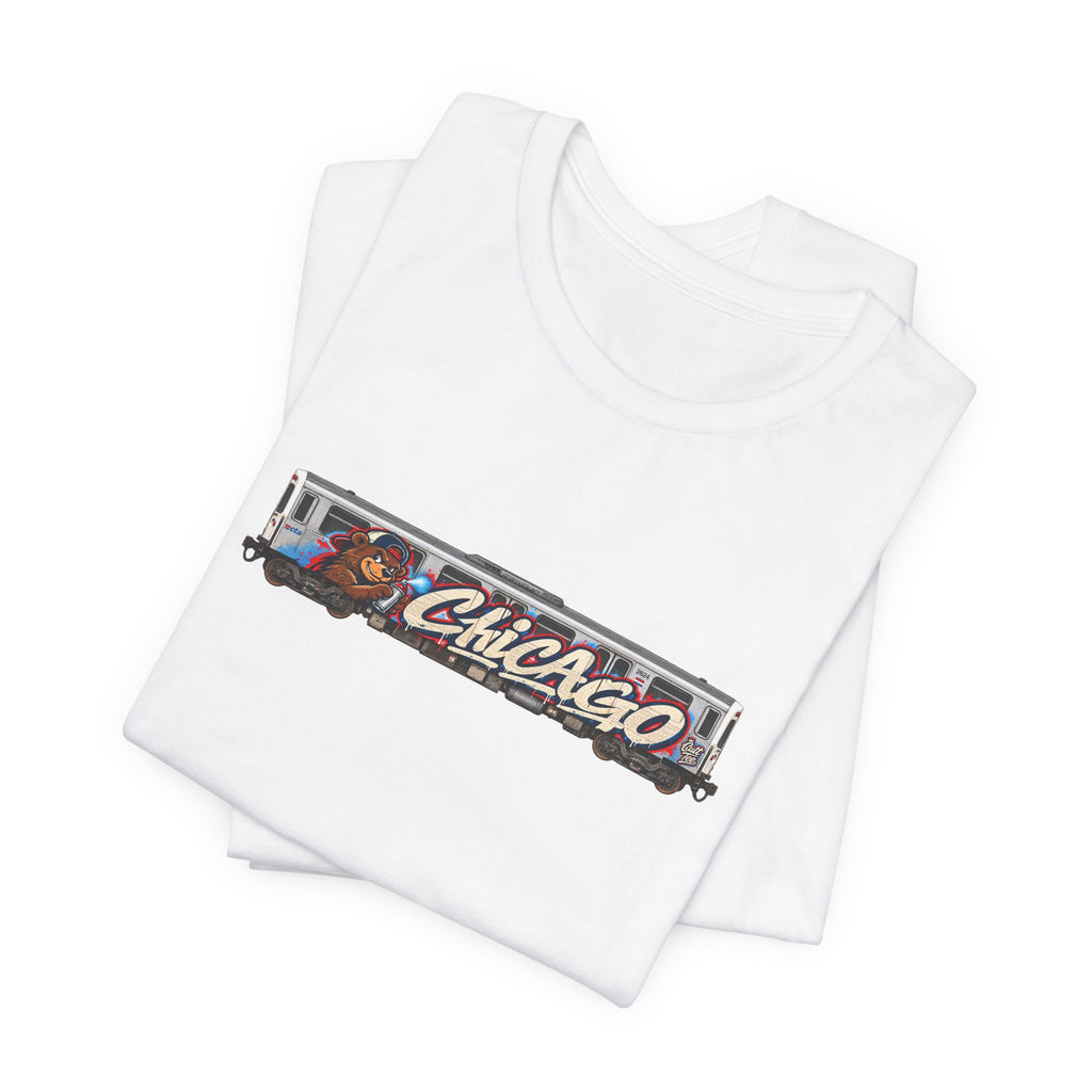 Chicago Train Graphic Tee — Vintage City Transit T‑Shirt