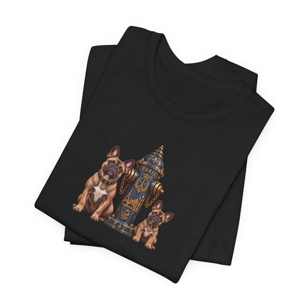 Paris Fire Hydrant —  French Bulldog Unisex T-Shirt