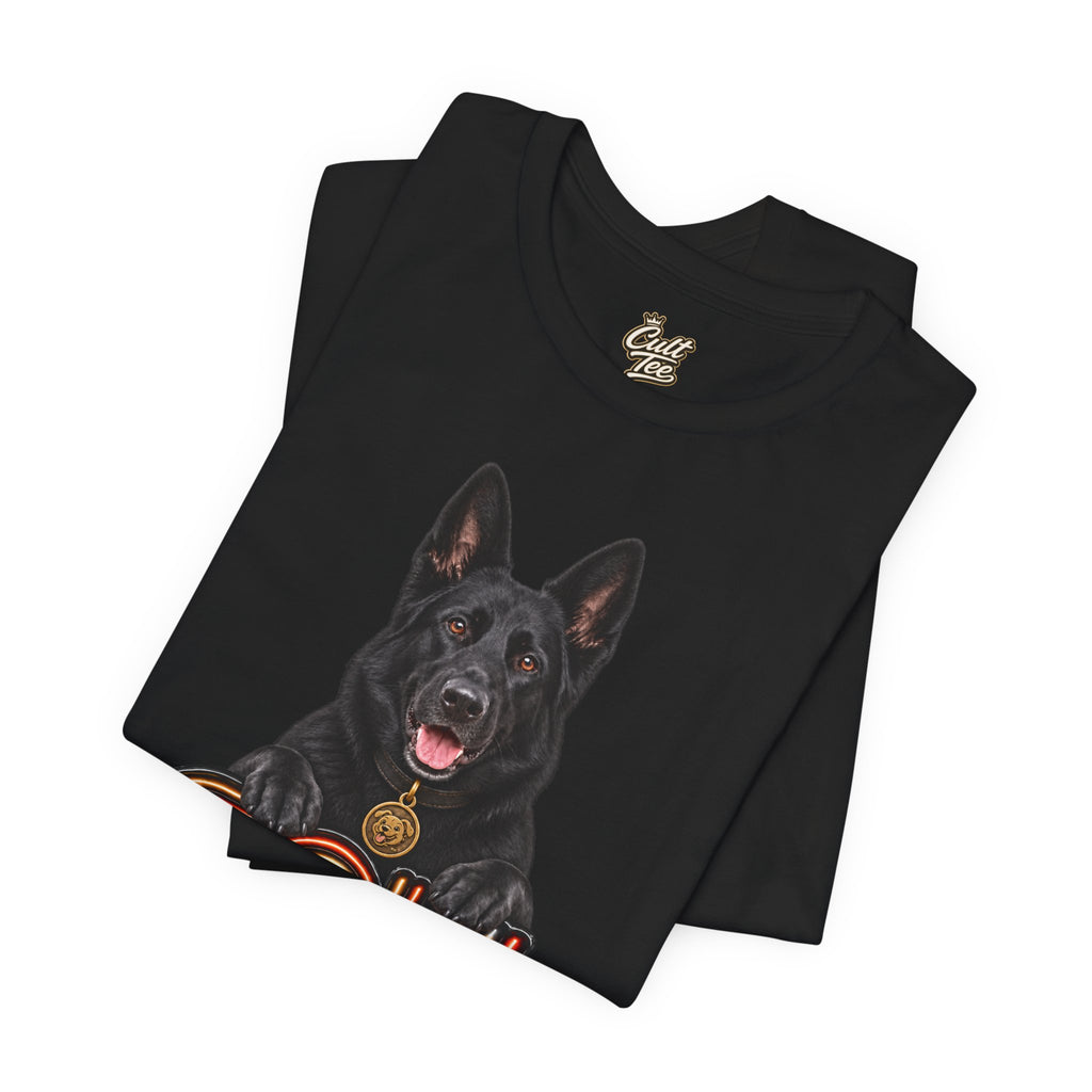 Soul Dog  Black German Shepherd T‑Shirt — Unisex Graphic Tee