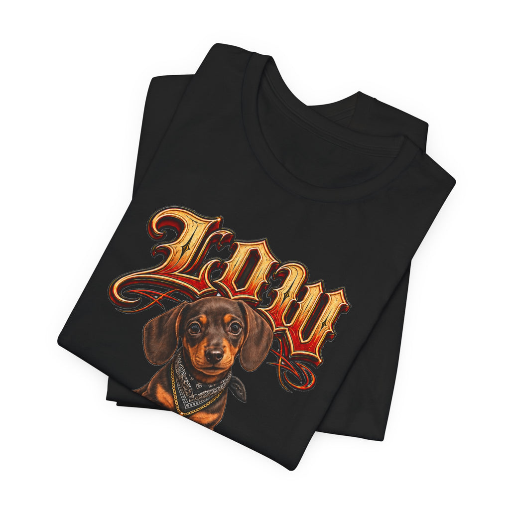 Dachshund 'Low Rider' Graphic Tee — Unisex Dog T-Shirt
