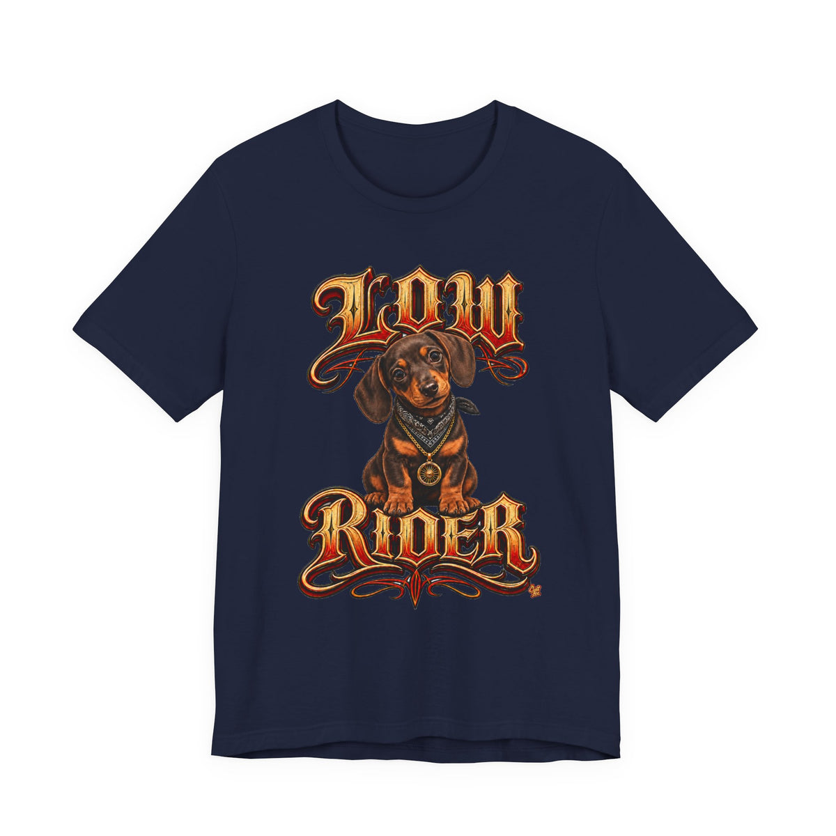 Dachshund 'Low Rider' Graphic Tee — Unisex Dog T-Shirt