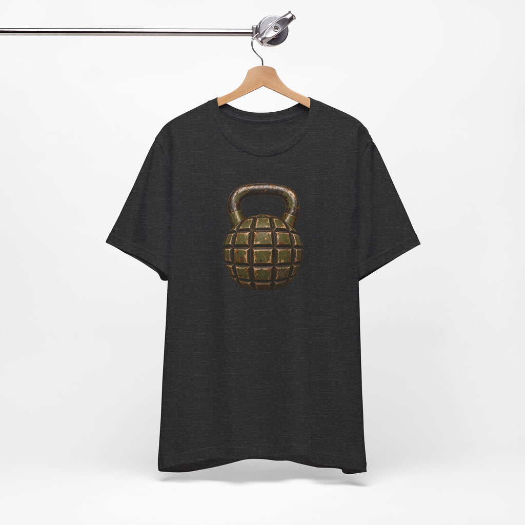 Kettlebell Grenade Graphic T-Shirt – Unisex T-Shirt