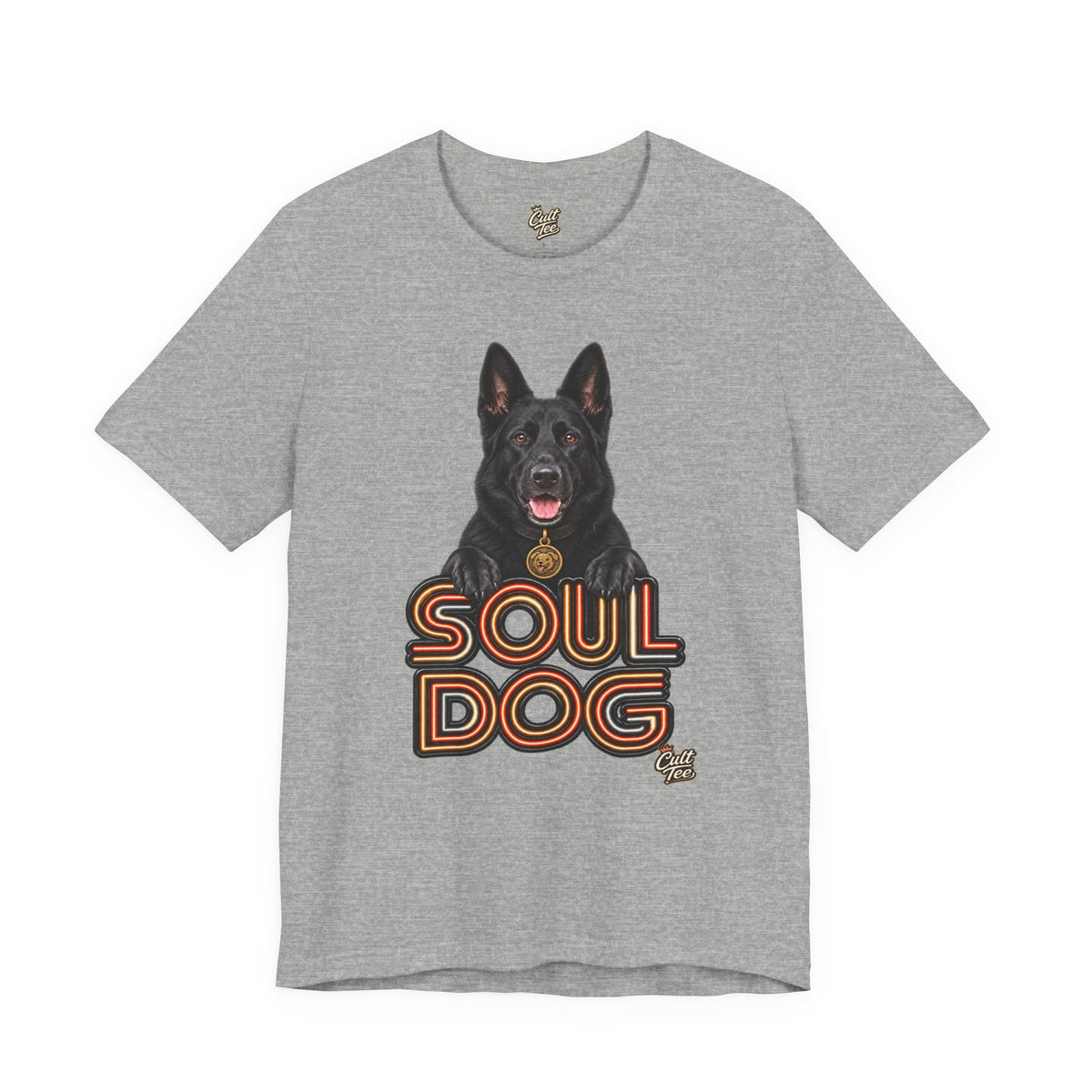 Soul Dog  Black German Shepherd T‑Shirt — Unisex Graphic Tee
