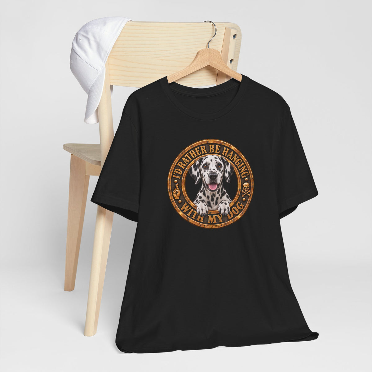 Dalmatian "I'd Rather Be Hanging With My Dog" T-Shirt — Unisex Graphic Tee
