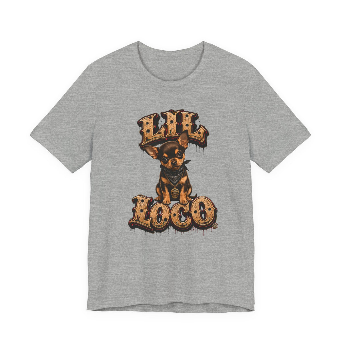Lil Loco Chihuahua Tee — Cute Chicano-Style Dog Graphic T-Shirt