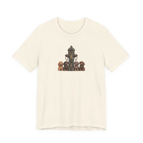 Berlin Fire Hydrant - Dachshund Unisex Softstyle T-Shirt