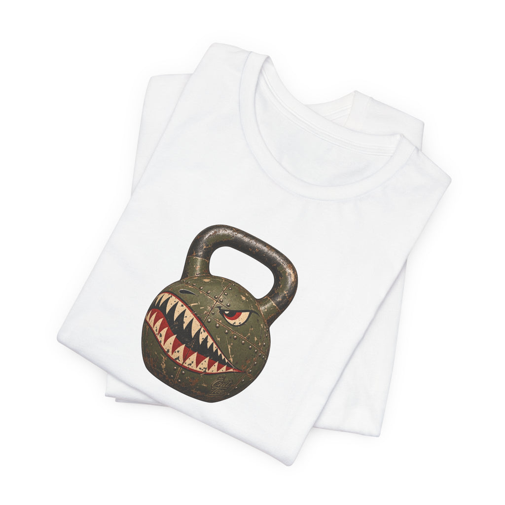 Kettlebell Shark Face Graphic — Unisex T-Shirt