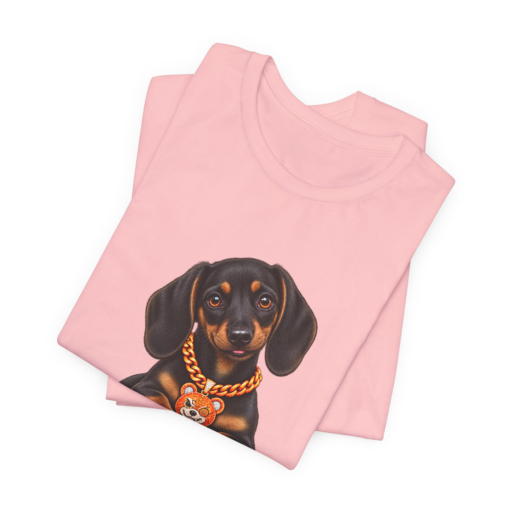 "Trouble" Dachshund Puppy Tee — Unisex Graphic T‑Shirt