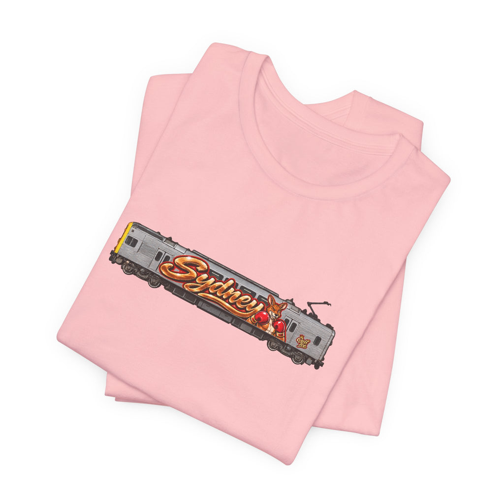 Sydney Graffiti Train Tee — Unisex Retro Graphic T‑Shirt
