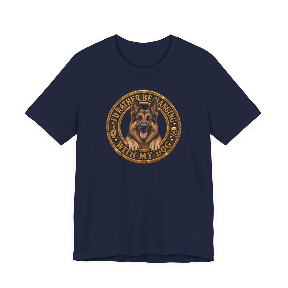 German Shepherd 'I'd Rather Be Hanging With My Dog T-Shirt - Unisex Graphic Tee