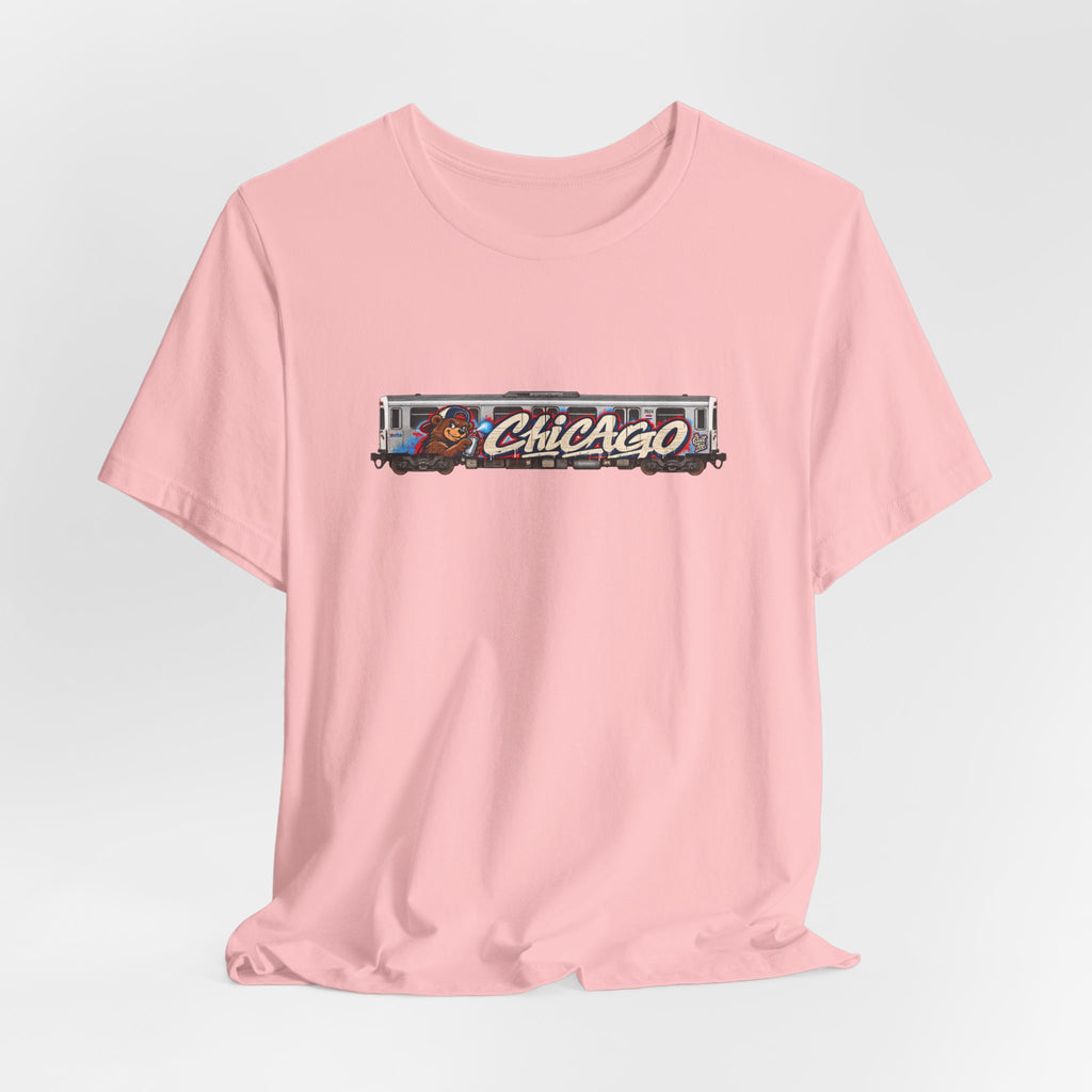 Chicago Train Graphic Tee — Vintage City Transit T‑Shirt