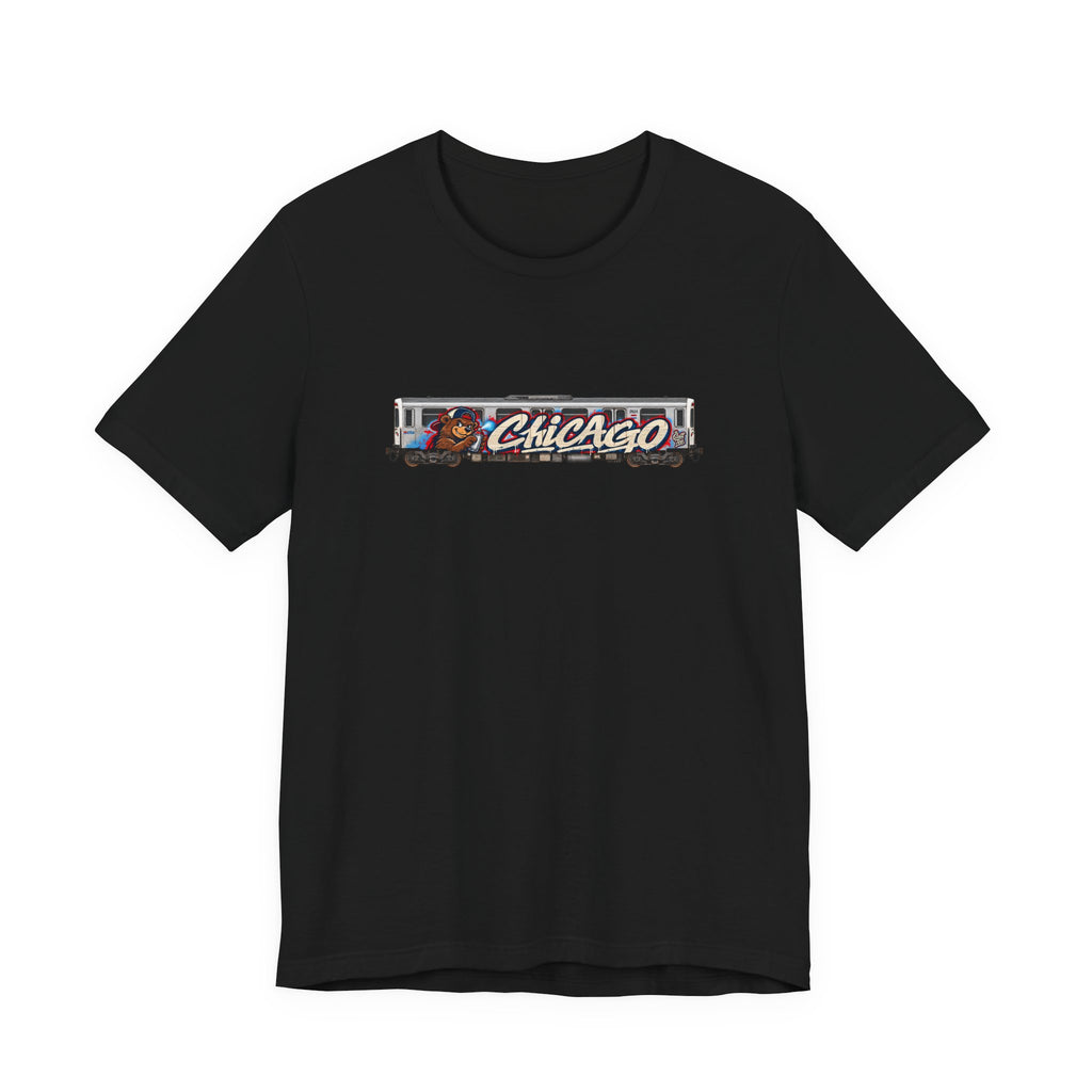 Chicago Train Graphic Tee — Vintage City Transit T‑Shirt