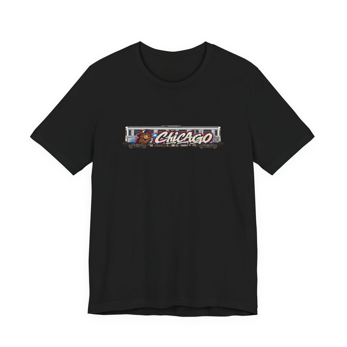 Chicago Train Graphic Tee — Vintage City Transit T‑Shirt