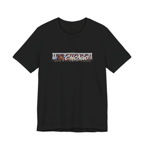 Chicago Train Graphic Tee — Vintage City Transit T‑Shirt
