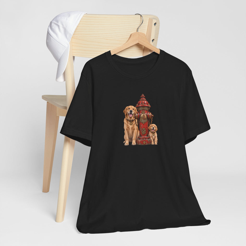 San Francisco Fire Hydrant - Golden Retriever Unisex T-Shirt