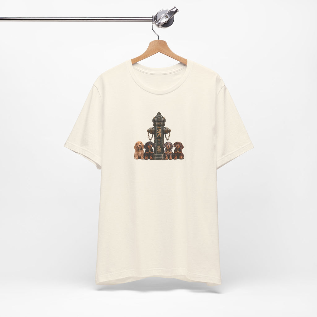Berlin Fire Hydrant - Dachshund Unisex Softstyle T-Shirt