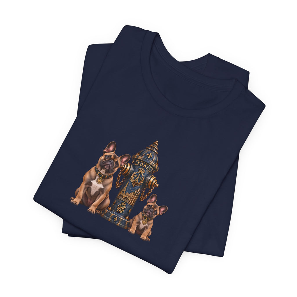 Paris Fire Hydrant —  French Bulldog Unisex T-Shirt