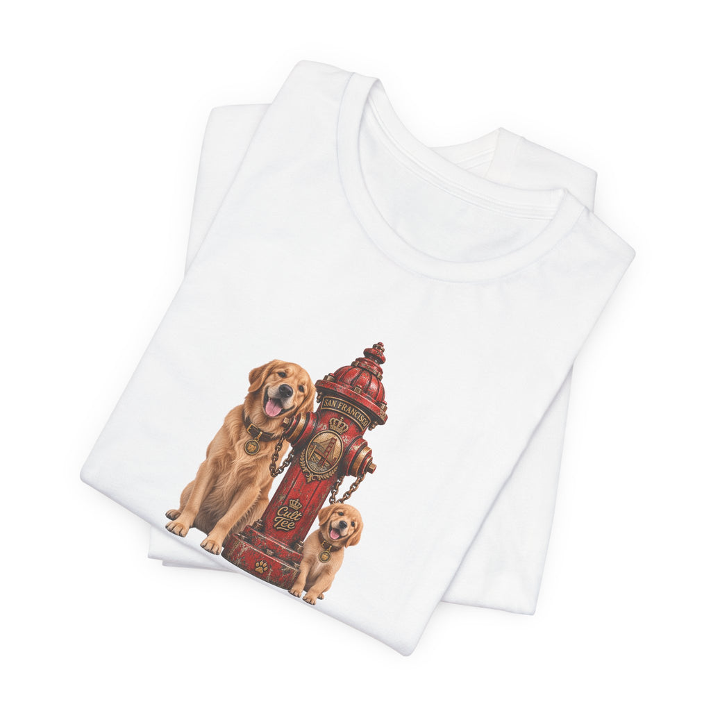 San Francisco Fire Hydrant - Golden Retriever Unisex T-Shirt