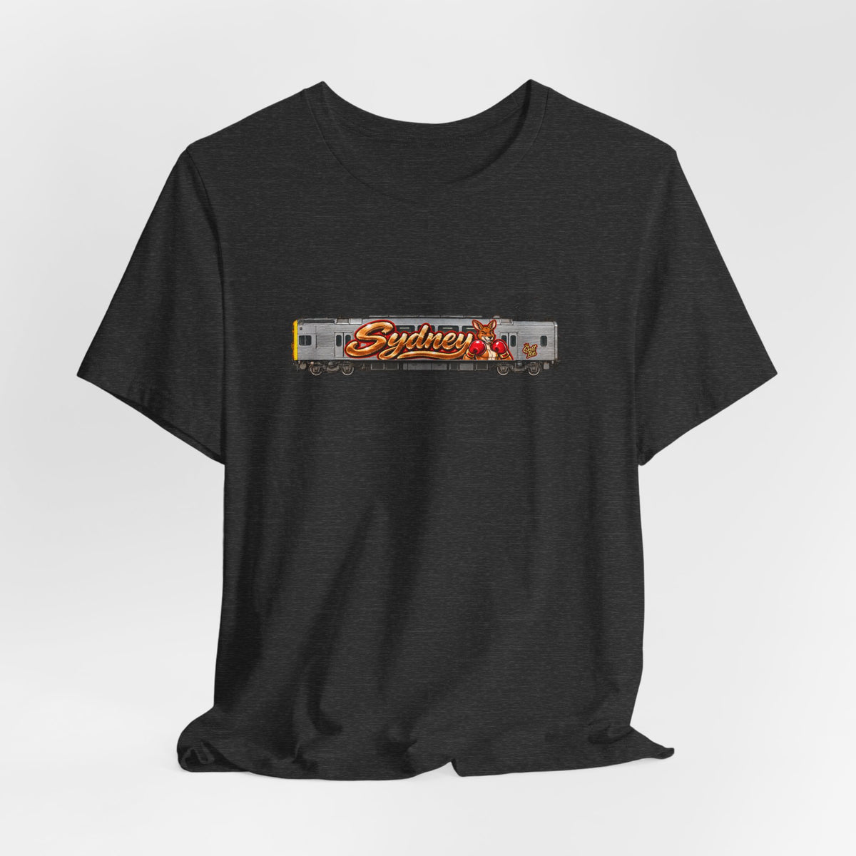 Sydney Graffiti Train Tee — Unisex Retro Graphic T‑Shirt