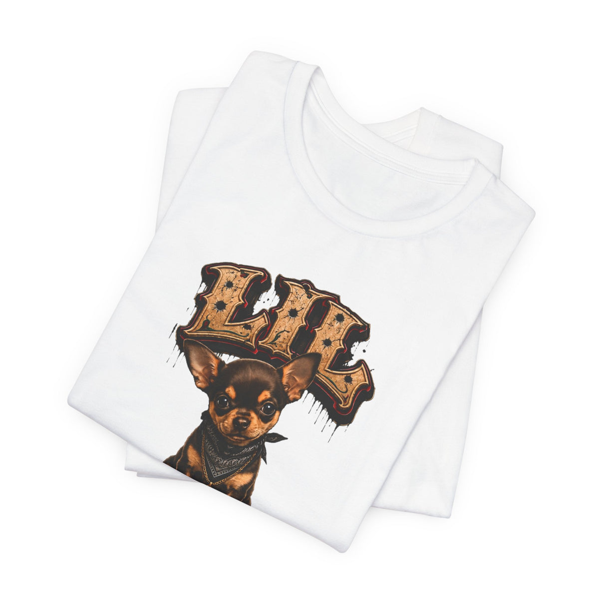 Lil Loco Chihuahua Tee — Cute Chicano-Style Dog Graphic T-Shirt