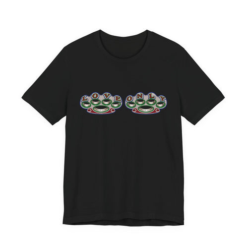 Brass Knuckles Graphic Tee — Retro Streetwear Short Sleeve Shirt