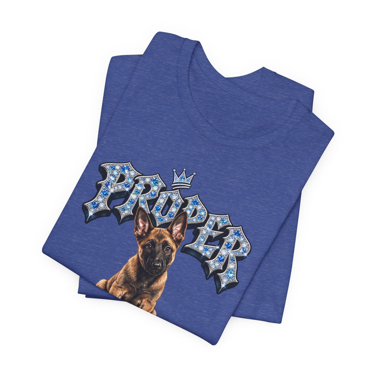 Malinois Puppy "Proper Mental" T‑Shirt — Unisex Graphic Tee