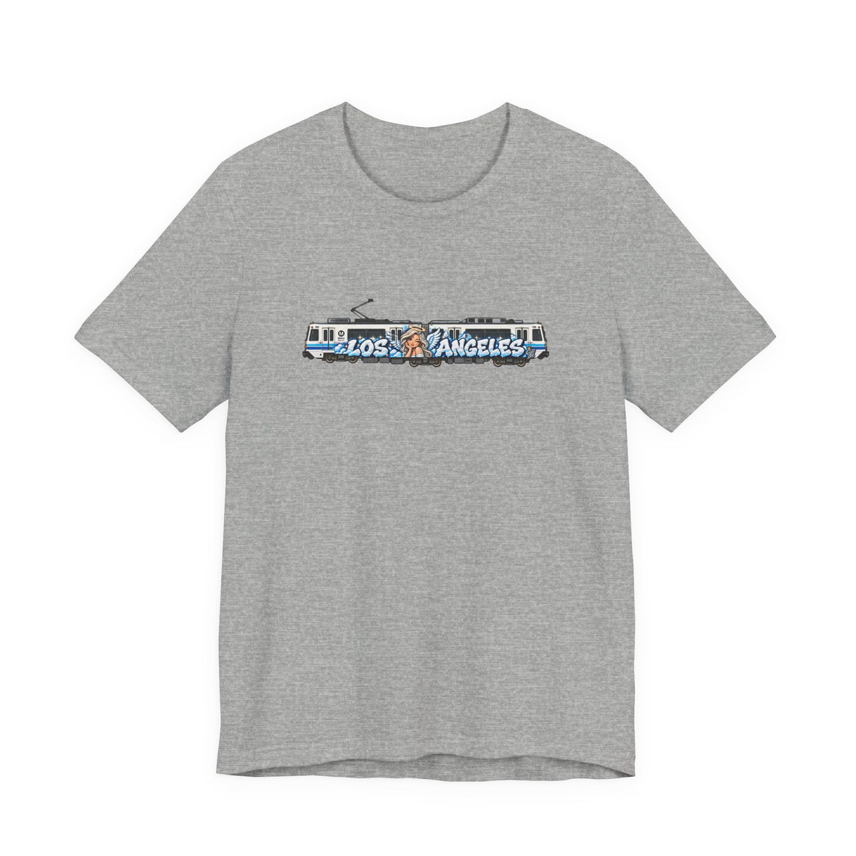 Los Angeles Metro Train Graphic Tee — Unisex Graphic T‑Shirt