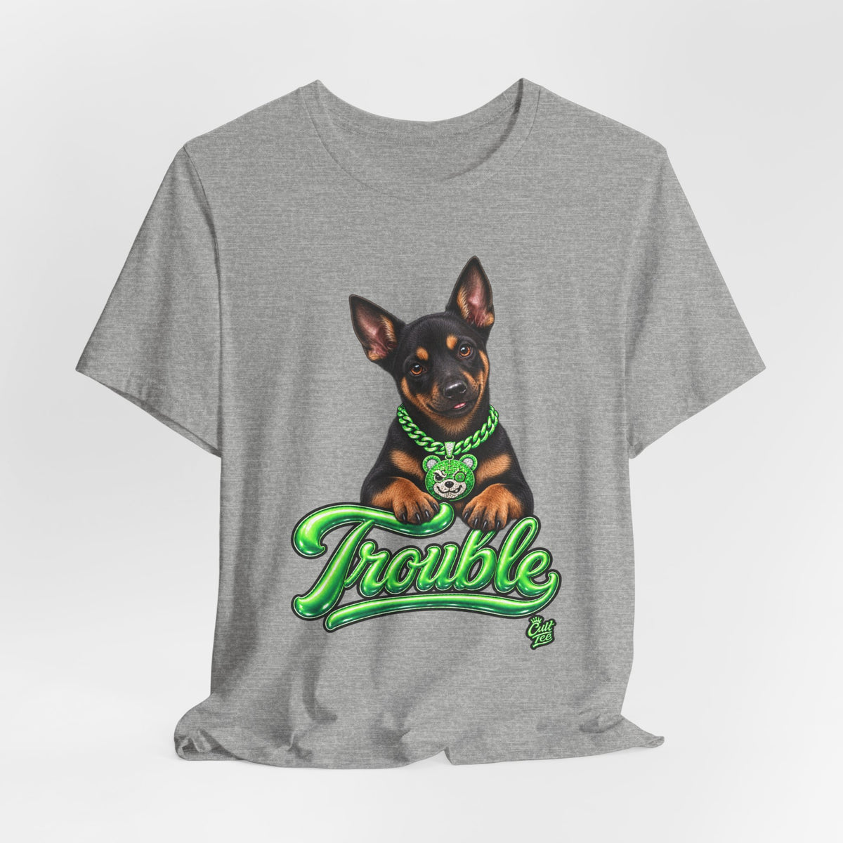 "Trouble" Kelpie Puppy T-Shirt – Unisex Graphic Tee